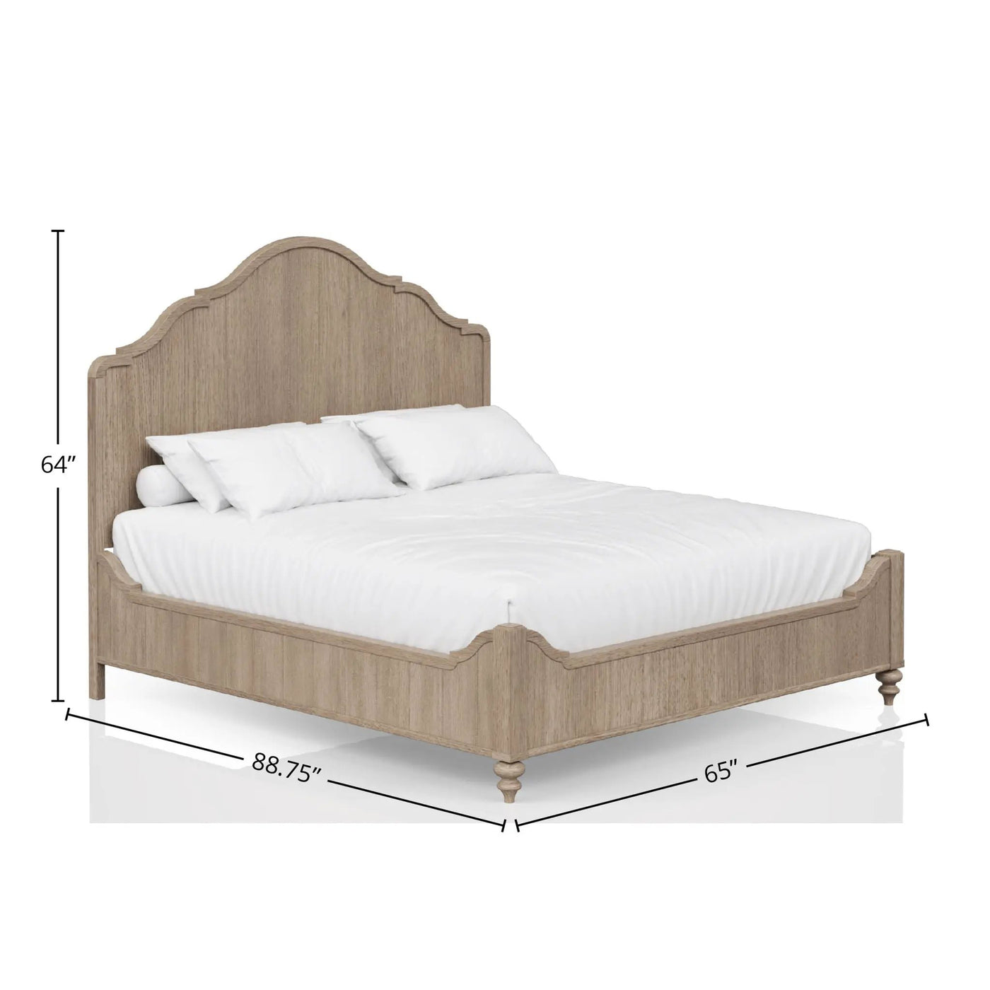 Elegant Design Panel Bed With Transitional Casual Design by Unique Piece Furniture