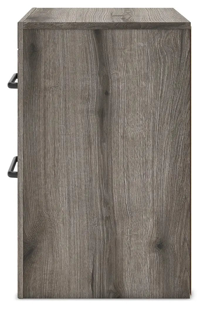 Graystorm - Two Drawer Night Stand - Brown Gray by Unique Piece Furniture
