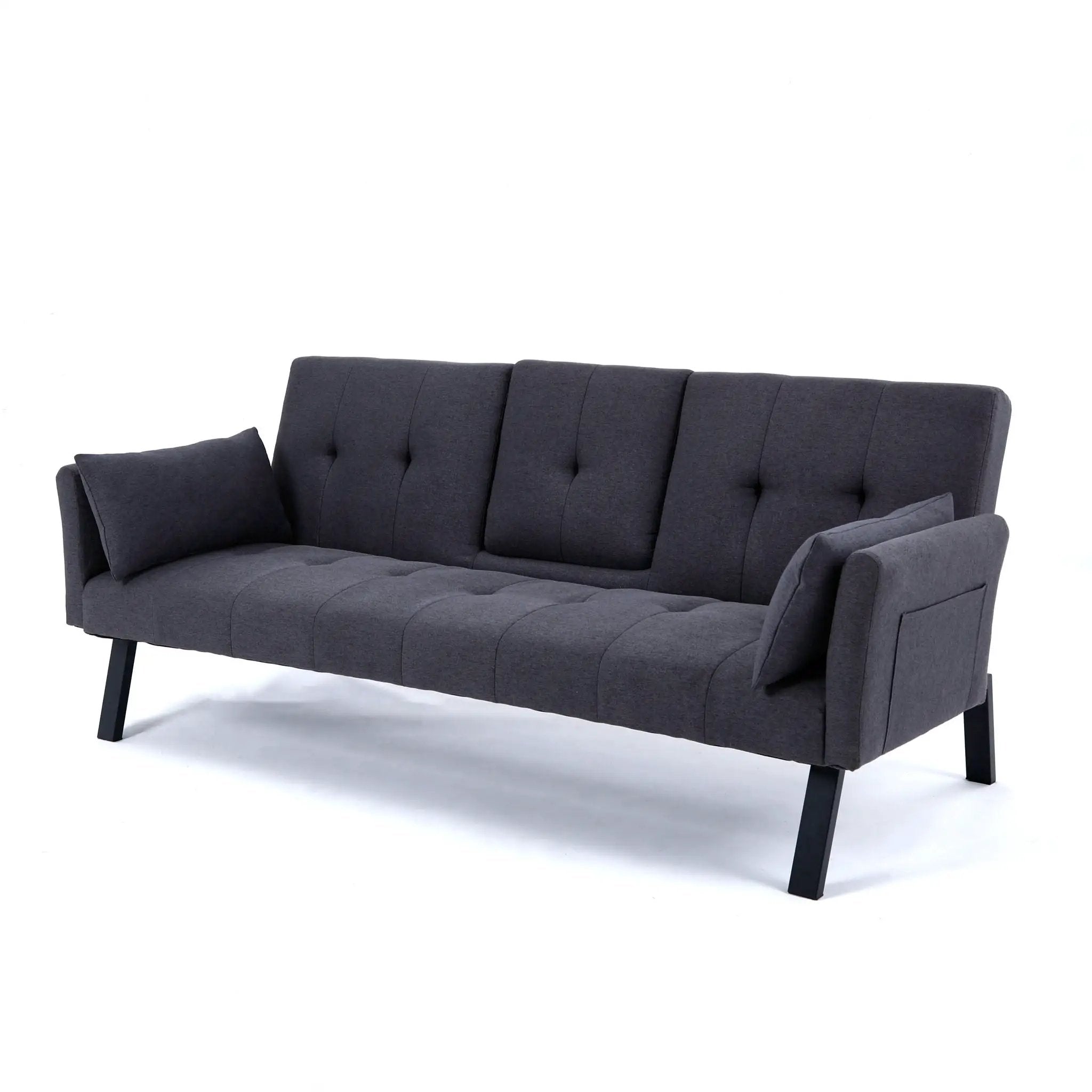Sofa Bed With Foldable Design And Cup Holder by HouseOfZazla