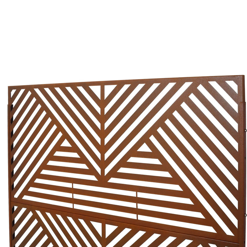 Freestanding Outdoor & Indoor Freestanding Metal Privacy Screen by HouseOfZazla