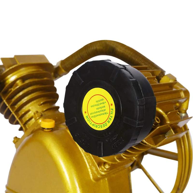 V Type Dual Cylinder Air Compressor Pump Head 5.5Hp 21Cfm 115 Psi - Golden by HouseOfZazla