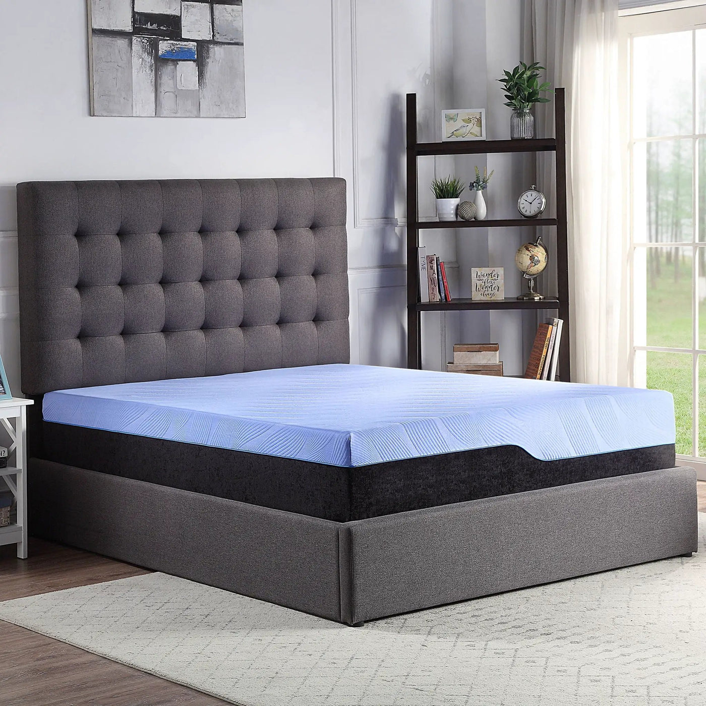 12" Refresh Hybrid Cooling Fast Responding Latex Foam And Coil Mattress by Unique Piece Furniture