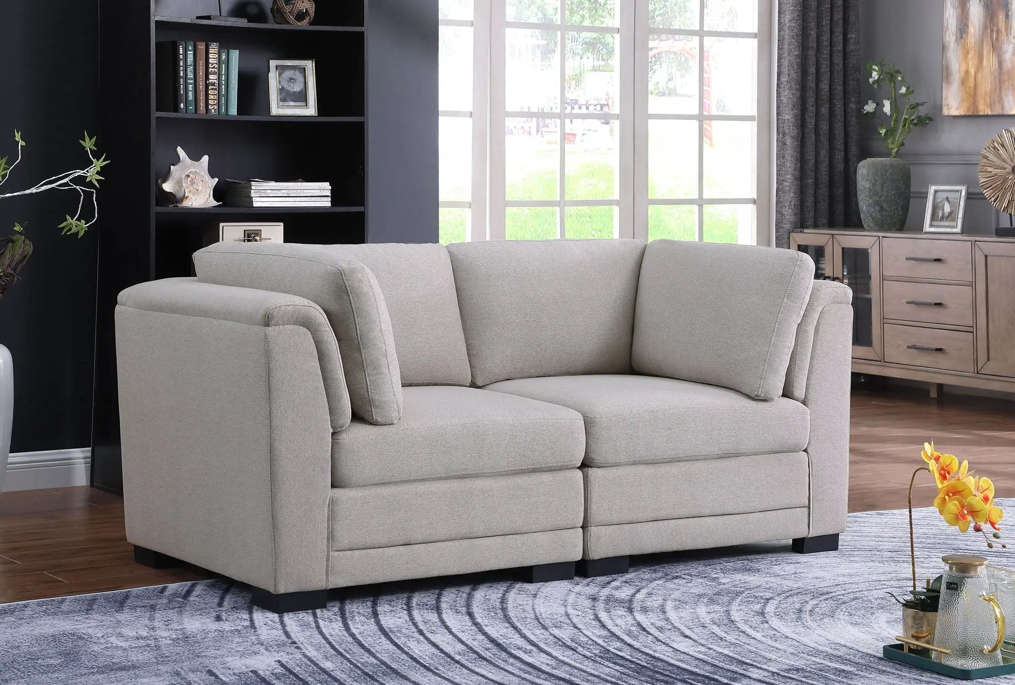 Kristin - Loveseat - Light Gray by Unique Piece Furniture