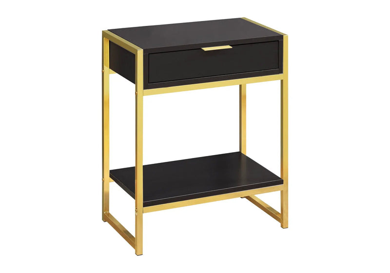 Accent Side Table, Storage Drawer, Spacious Tabletop by HouseOfZazla