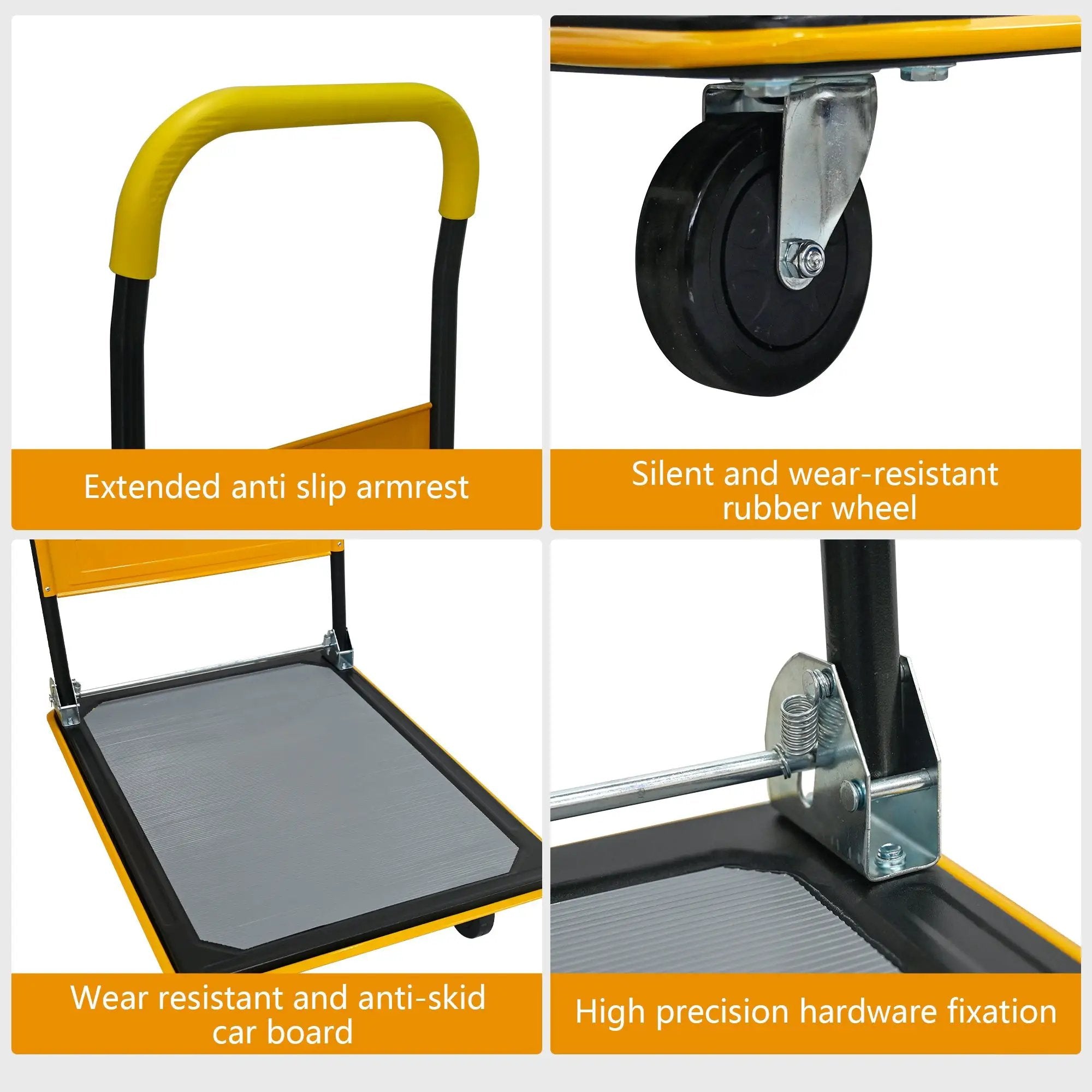 Flatbed Cart - 330lbs Heavy Duty Platform Hand Truck by HouseOfZazla