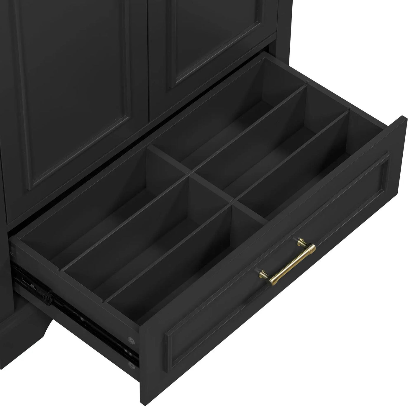 Bathroom Vanity With Sink, 1 Divided Drawer And 2 Soft Close Doors With Double Shelf by HouseOfZazla