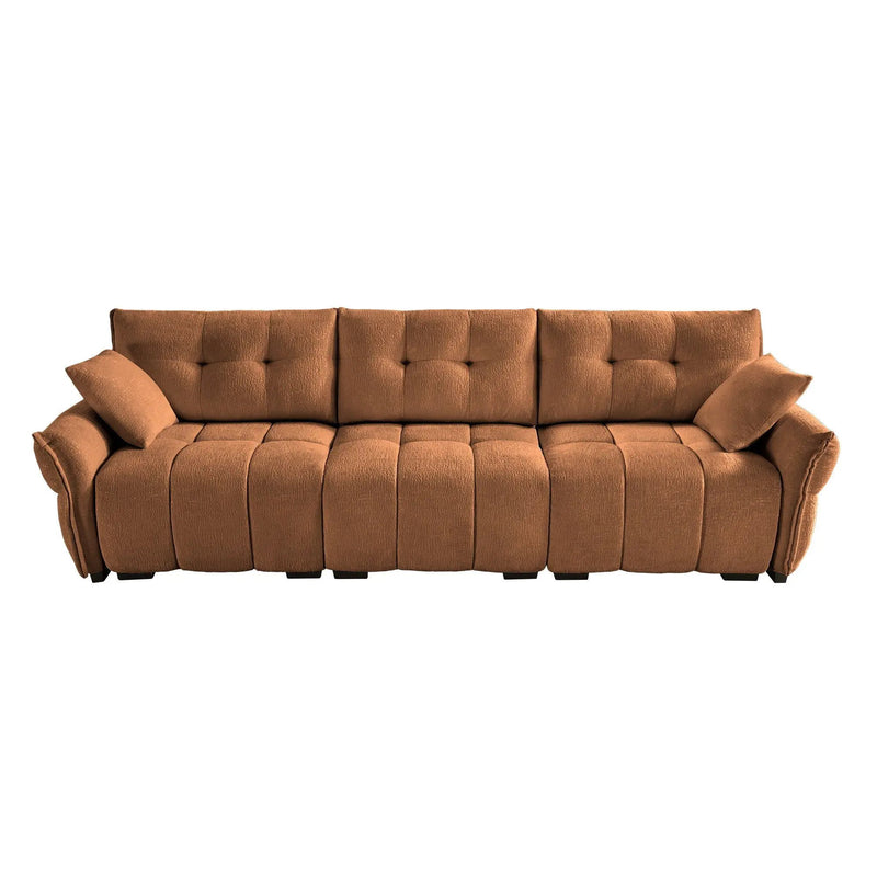 Modern Sofa & Pillows, Textured Cover, High Rebound Cushions by Unique Piece Furniture