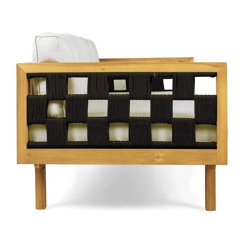 Luxury Acacia Wood Outdoor Daybed Set by HouseOfZazla