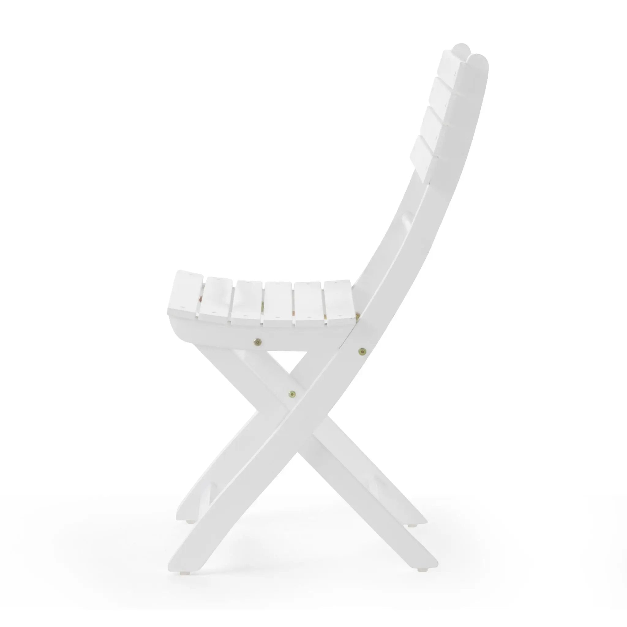 Outdoor Foldable Wood Dining Chair With Slat Design (Set of 2) by HouseOfZazla