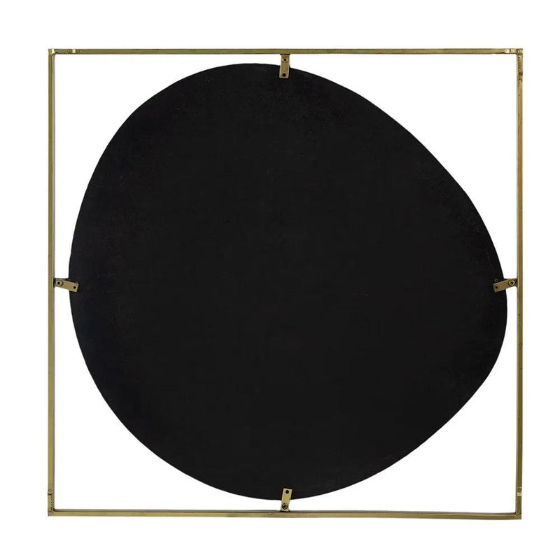 Poppy Mirror With Metal Frame Contemporary Design For Bathroom, Entryway Wall Decor by HouseOfZazla