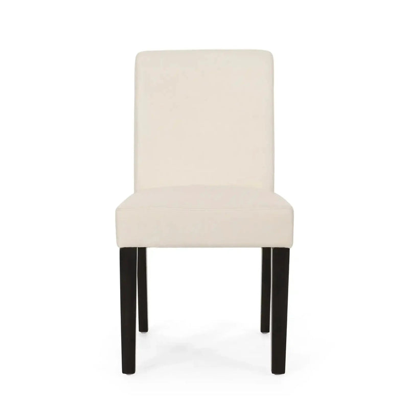 Contemporary Dining Chair With Upholstered Seating and Tapered Legs by HouseOfZazla