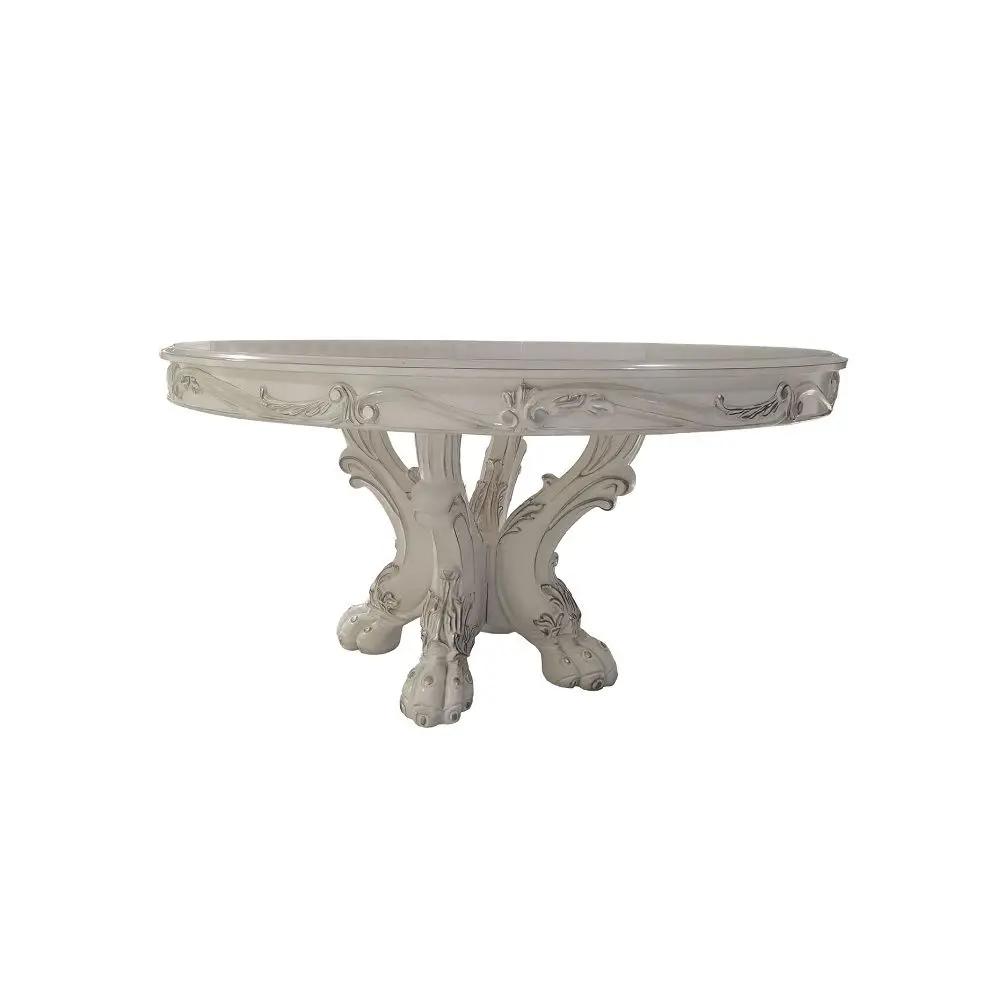 Dresden - Round Dining Table - Bone White by Unique Piece Furniture