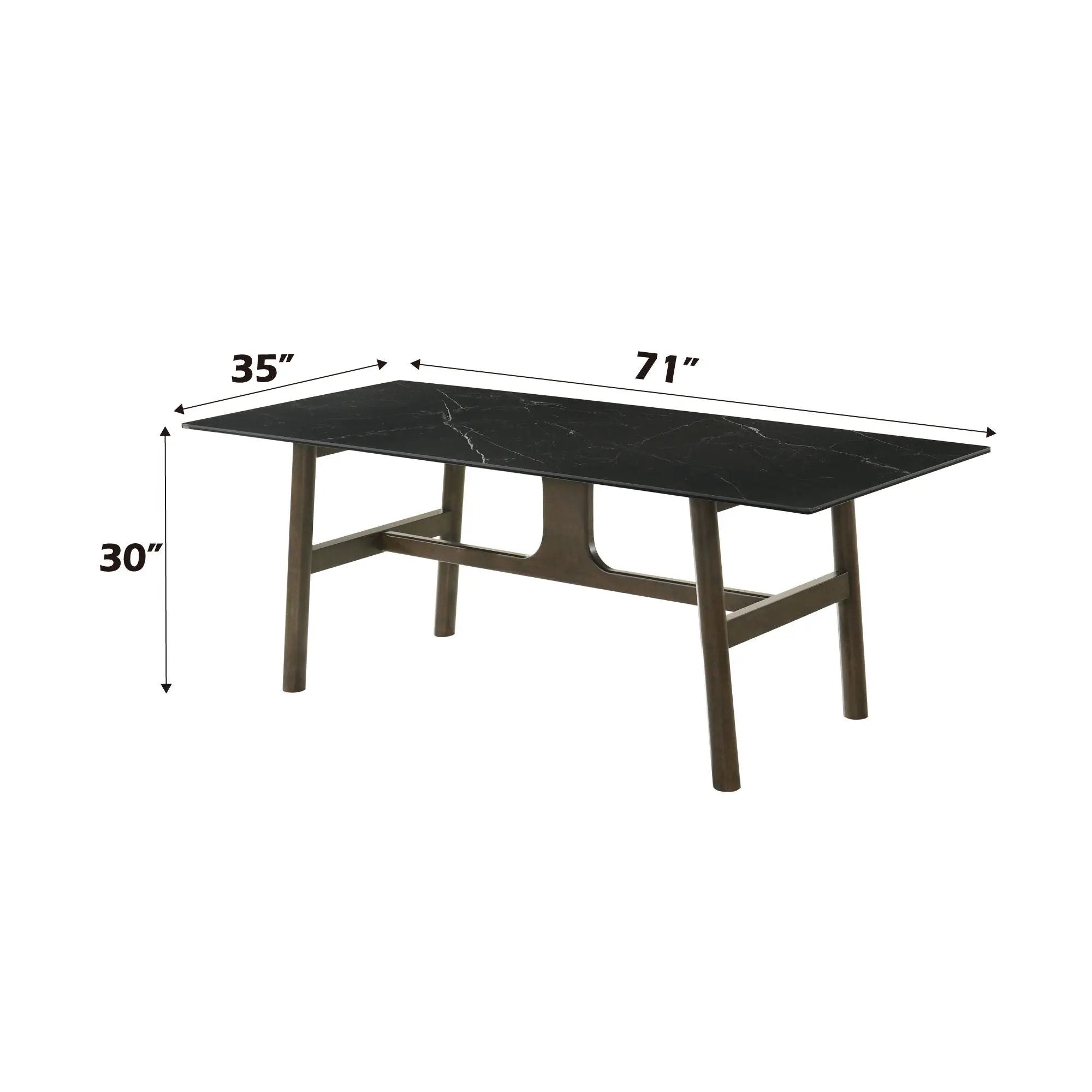 Destin - Ceramic Dining Table - Black by Unique Piece Furniture