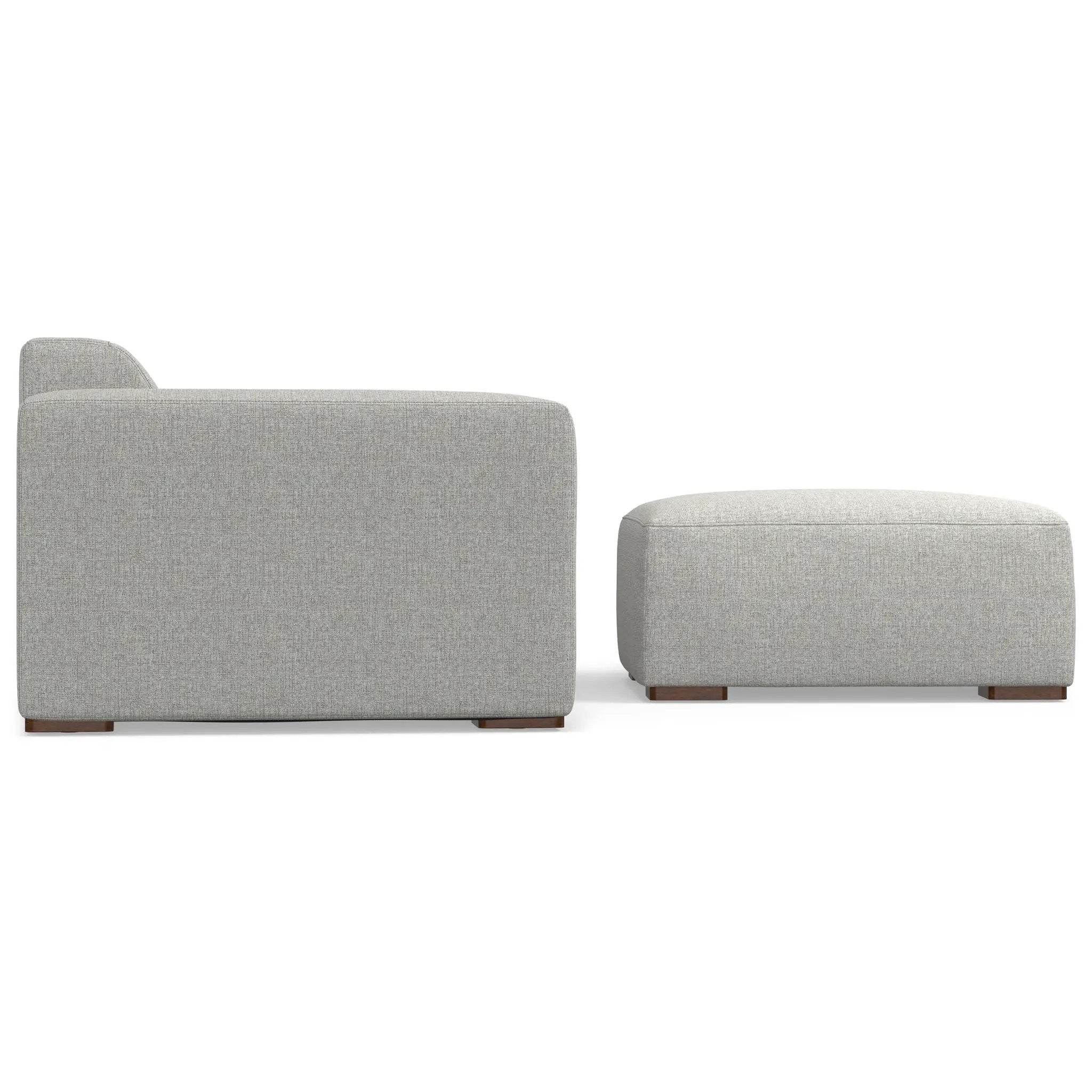 Rex - Handcrafted Sectional Sofa And Ottoman by HouseOfZazla