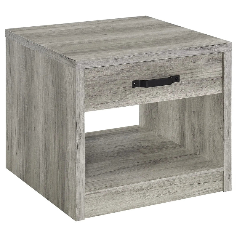 Nuberg - 1 Drawer Table - Gray by HouseOfZazla
