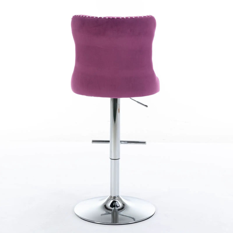 Swivel Adjustable Height Barstools Set of 2 by HouseOfZazla