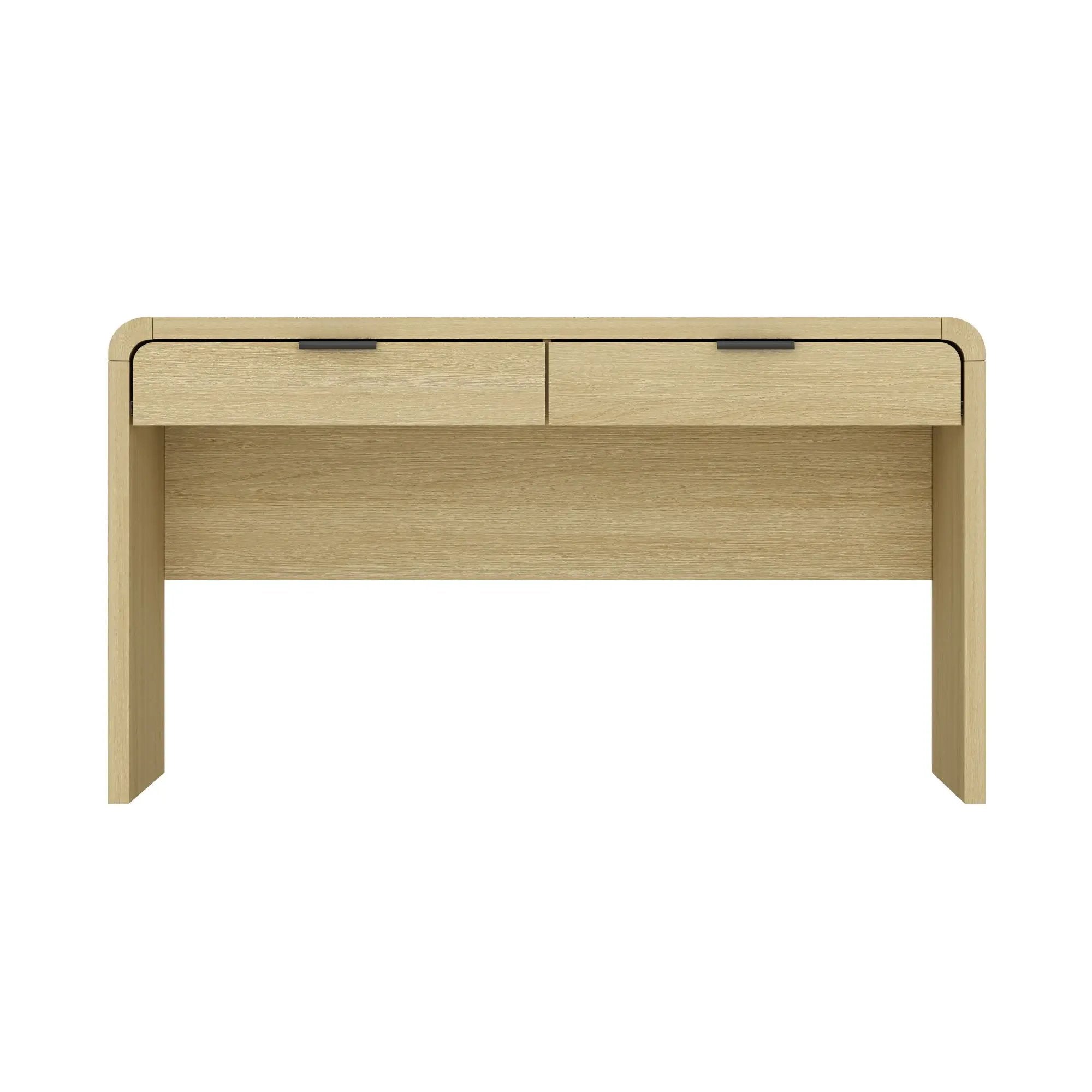 Grace - Office Desk & 2 Drawers - Oak