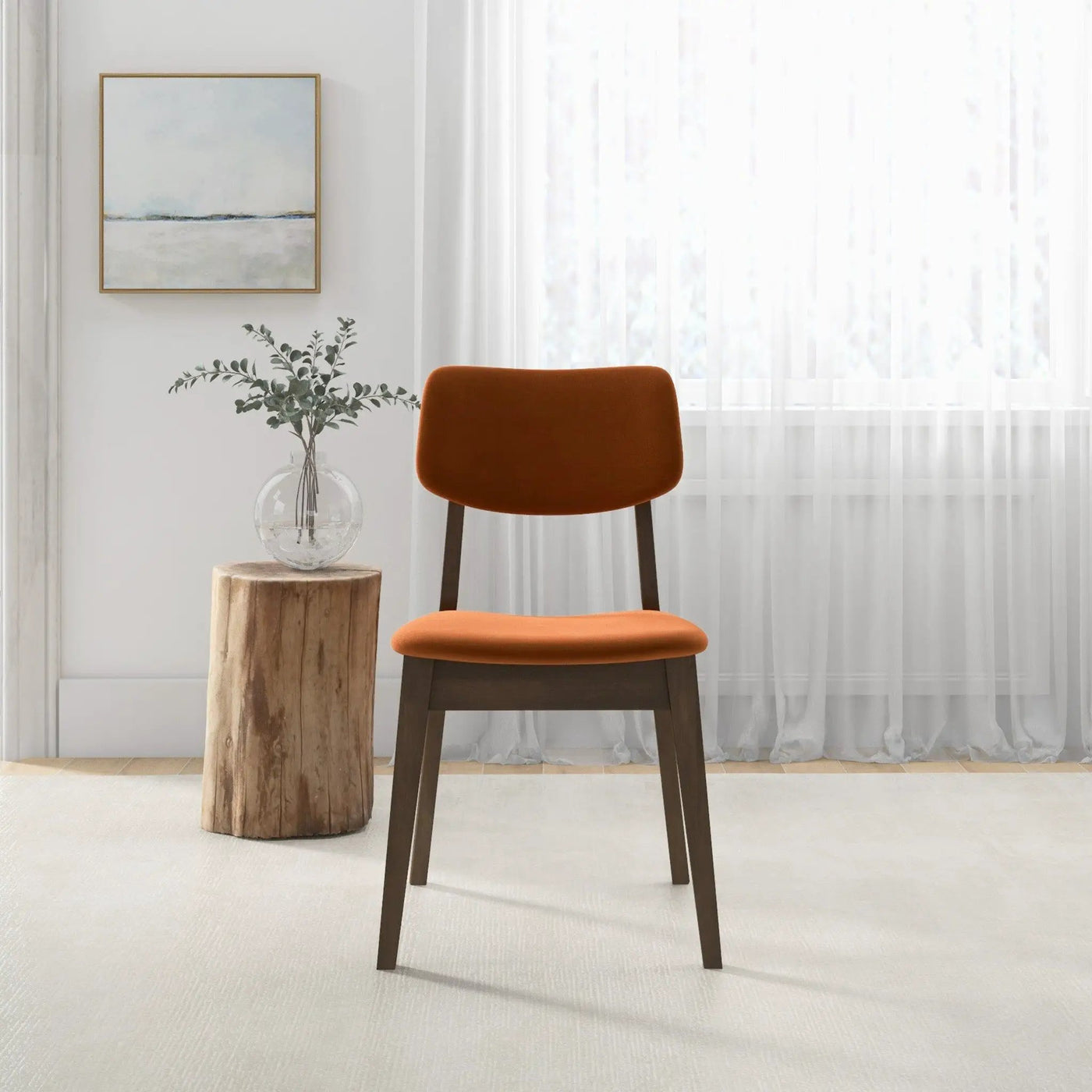 Carlos - Solid Back Side Chair (Set of 2) by HouseOfZazla