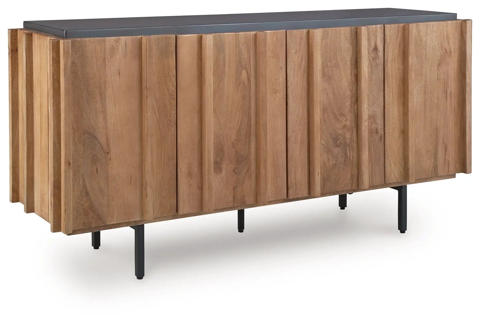 Quintavious - Accent Cabinet - Brown / Charcoal by Unique Piece Furniture