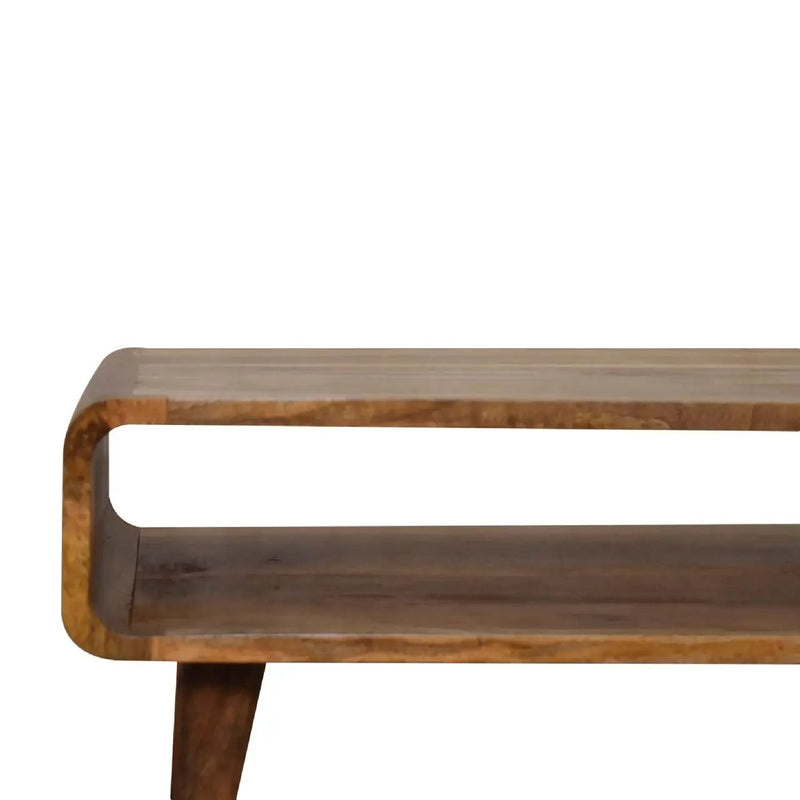 Solid Wood Open Media Unit by Unique Piece Furniture