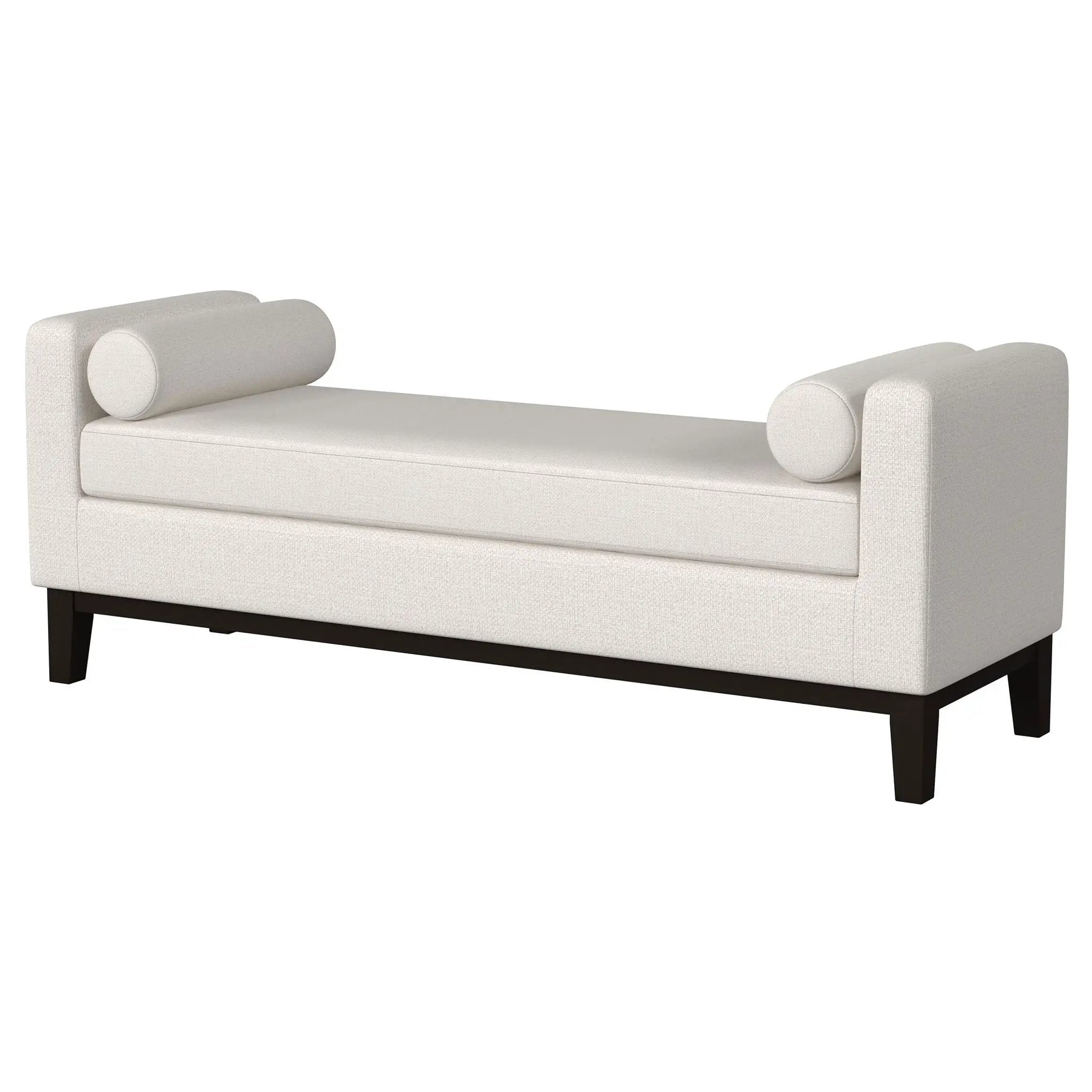 Thomas - Raised Arm Accent Bench - Ivory