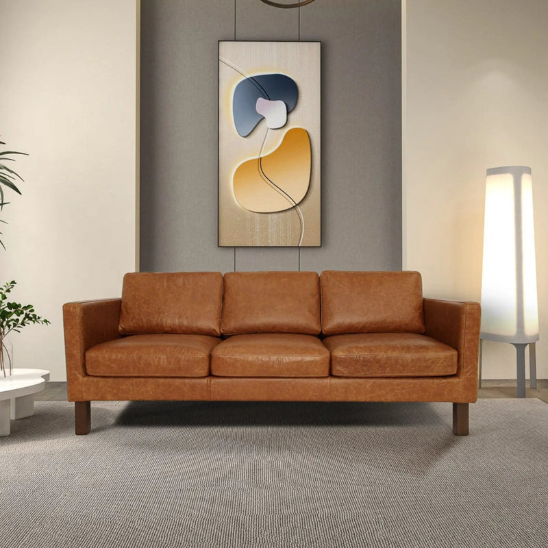 Memphis - Waxy Sofa - Cognac by HouseOfZazla