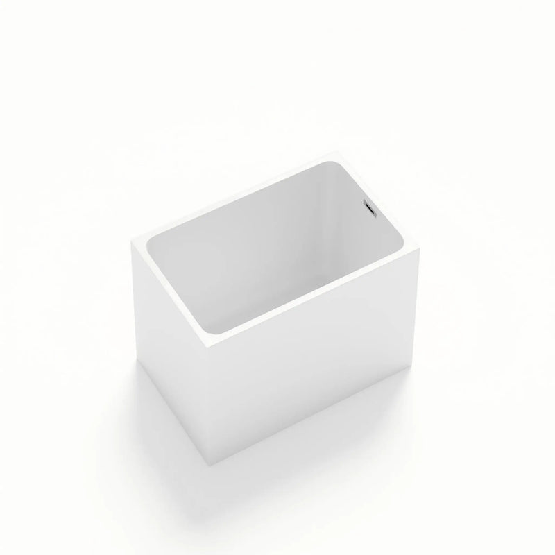 Freestanding Bathtub With Drain, Rectangular Shape