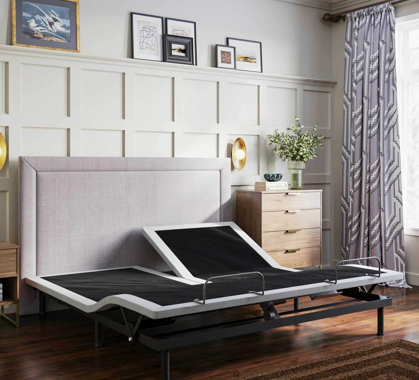 Btx4 - Flex Head Adjustable Bed Base With Head And Foot Position Adjustment by HouseOfZazla