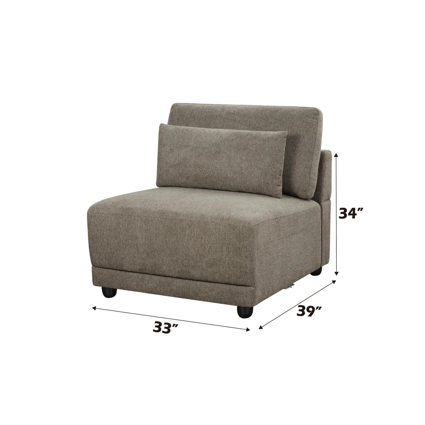 Rylie - Modular Sectional Sofa With Toss Pillows by Unique Piece Furniture