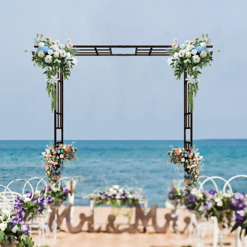 Metal Garden Arch with Adjustable Width for Climbing Plants by HouseOfZazla