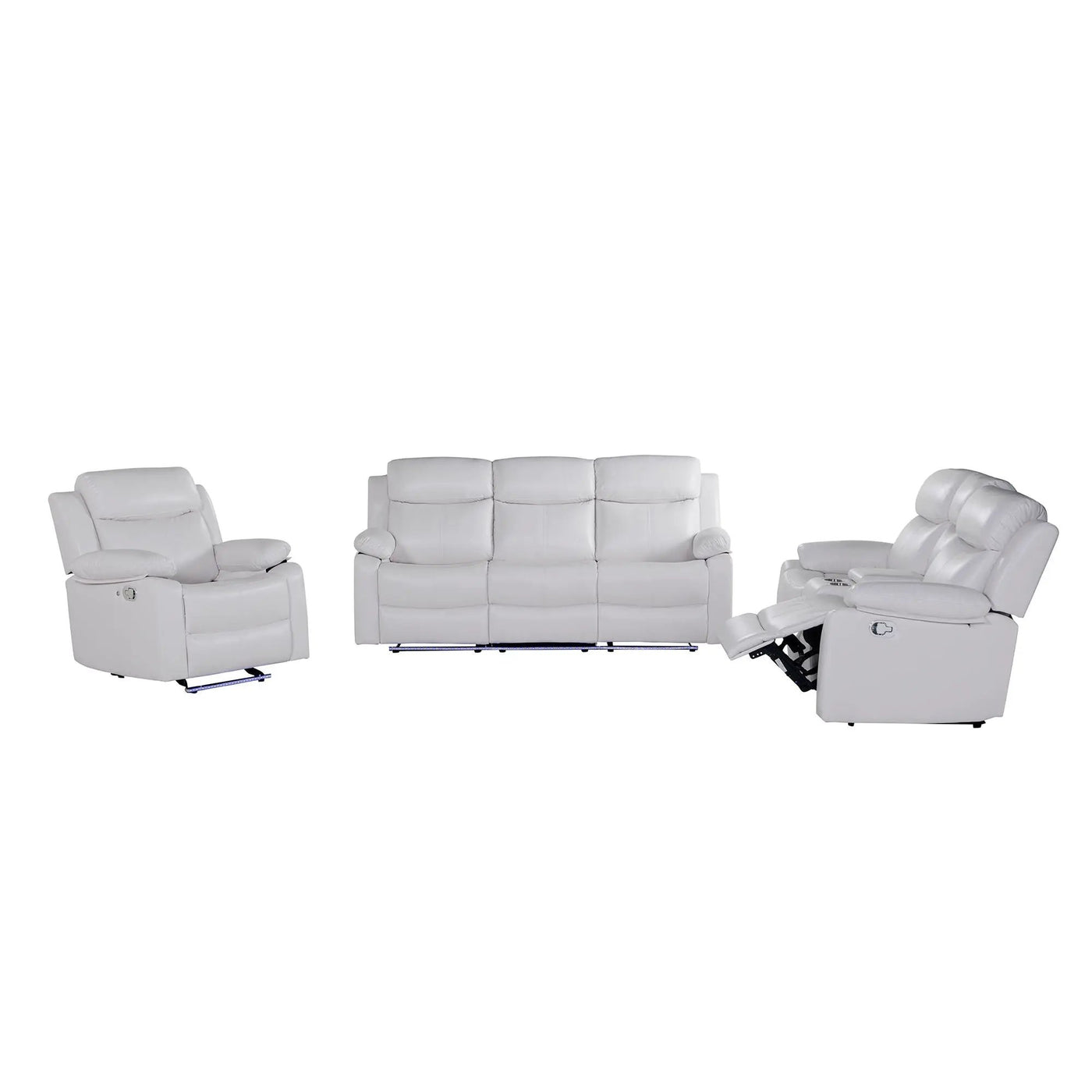 Blanche - Reclining Sofa With LED Lights by HouseOfZazla
