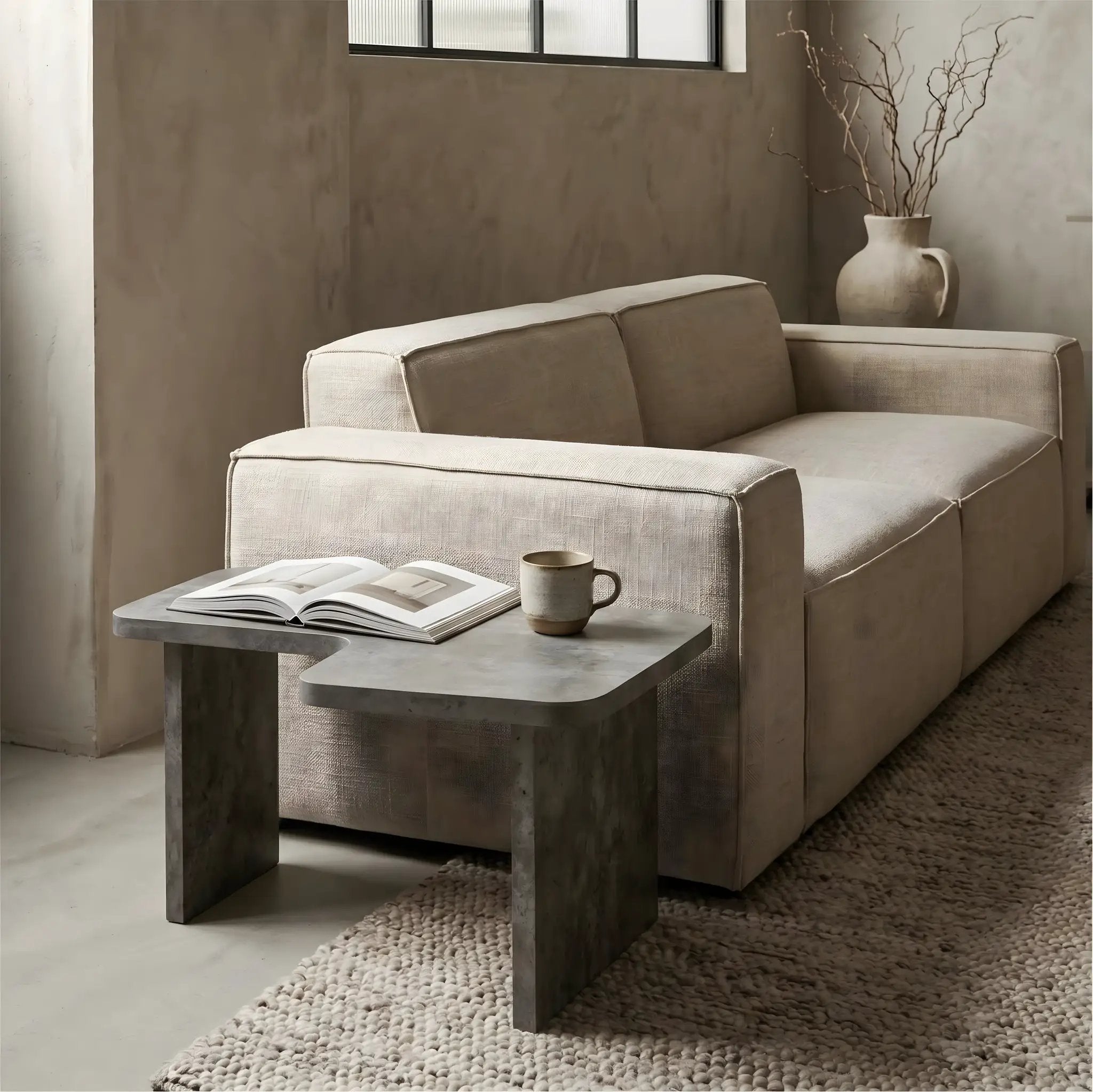 Modular Concrete Coffee Table Set of 2 by HouseOfZazla