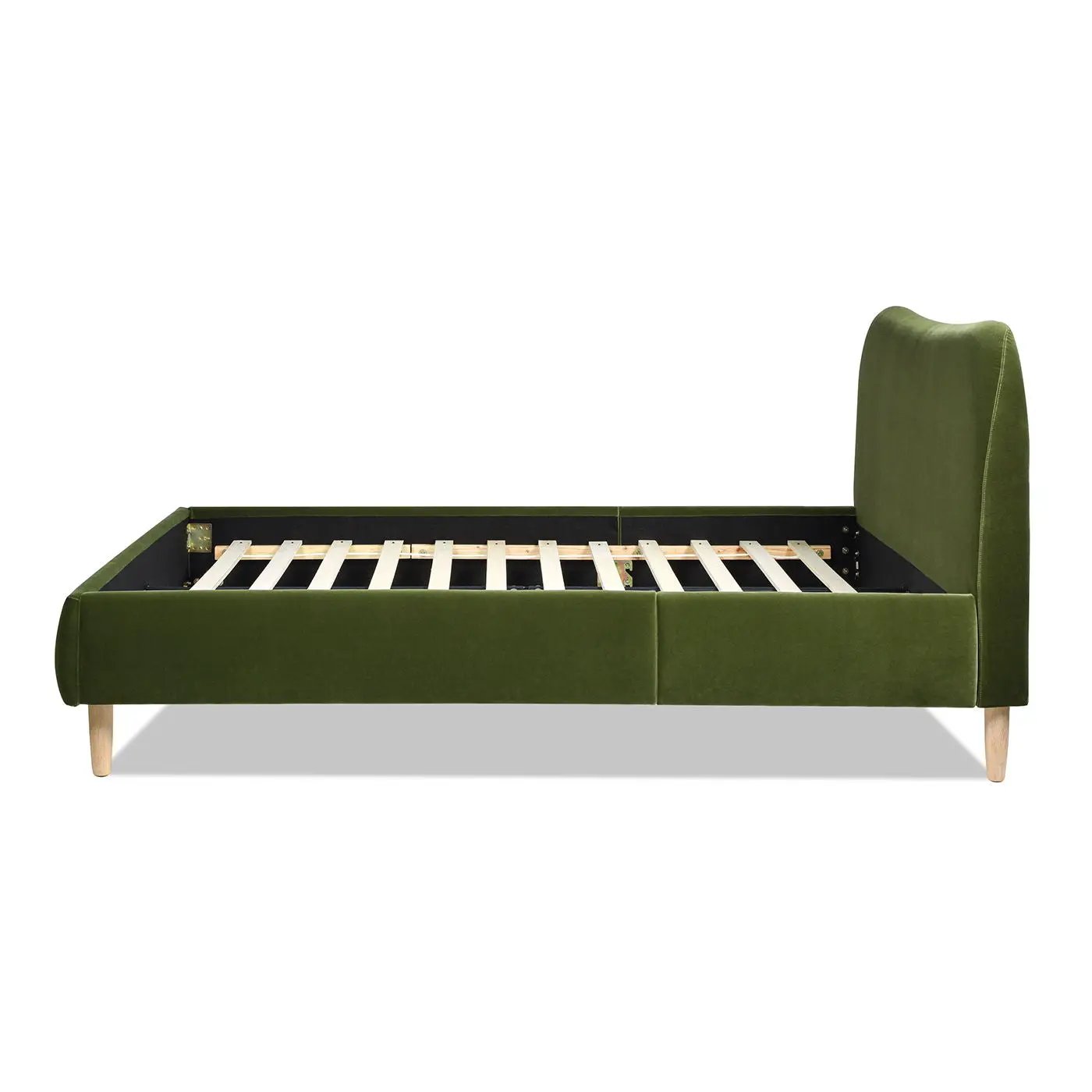 Roman - Curved Headboard Upholstered Platform Bed by Unique Piece Furniture