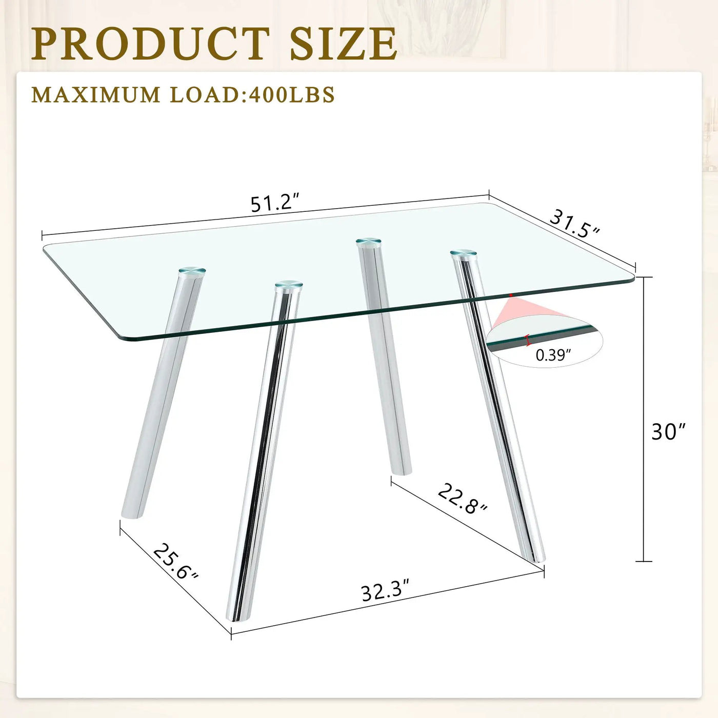Dining Table With Transparent Surface by HouseOfZazla