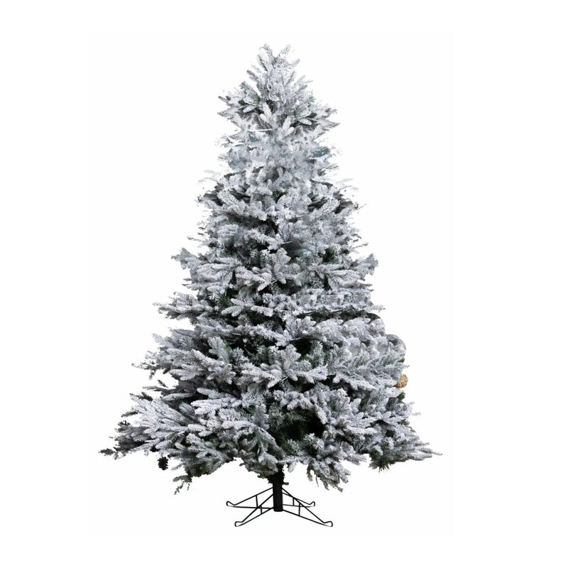 7 Ft Snow-Flocked PE/PVC Hybrid Christmas Tree by HouseOfZazla