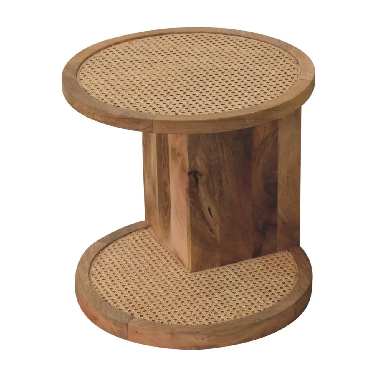 Close Knit Corner End Table - Oak by HouseOfZazla