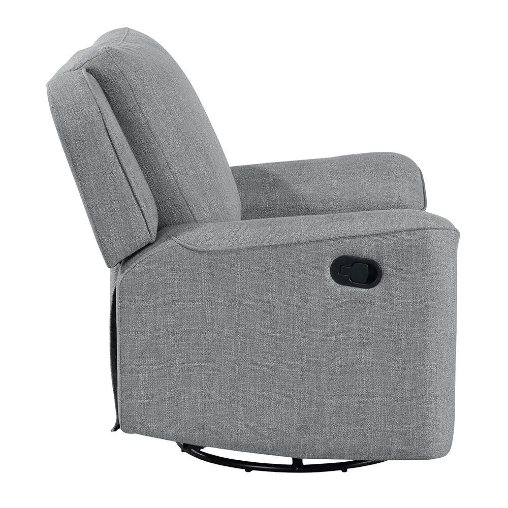 Destiny - Glider Recliner With Swivel - Gray Linen by Unique Piece Furniture
