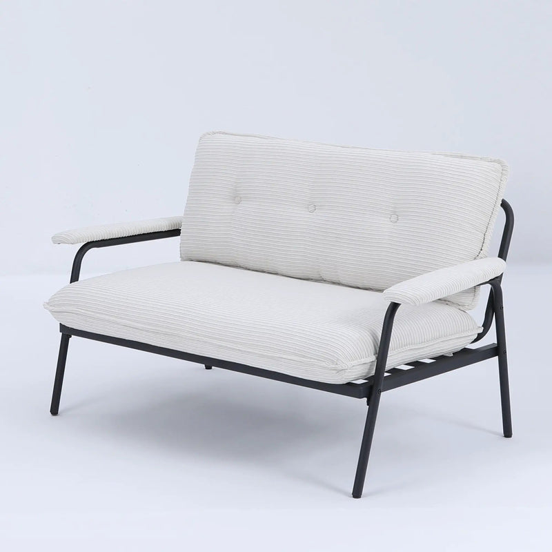 Modern Metal Frame Sofa With Sponge Filling For Compact Spaces And Versatile Use