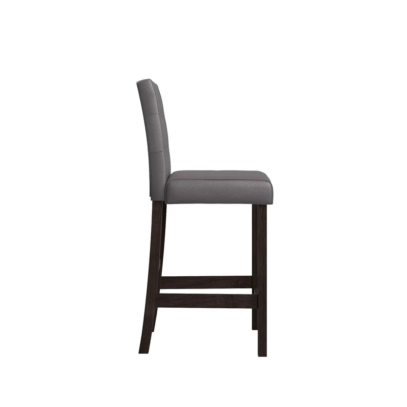 Leon - Bar Table And 4 Bar Stools - Espresso / White by Unique Piece Furniture