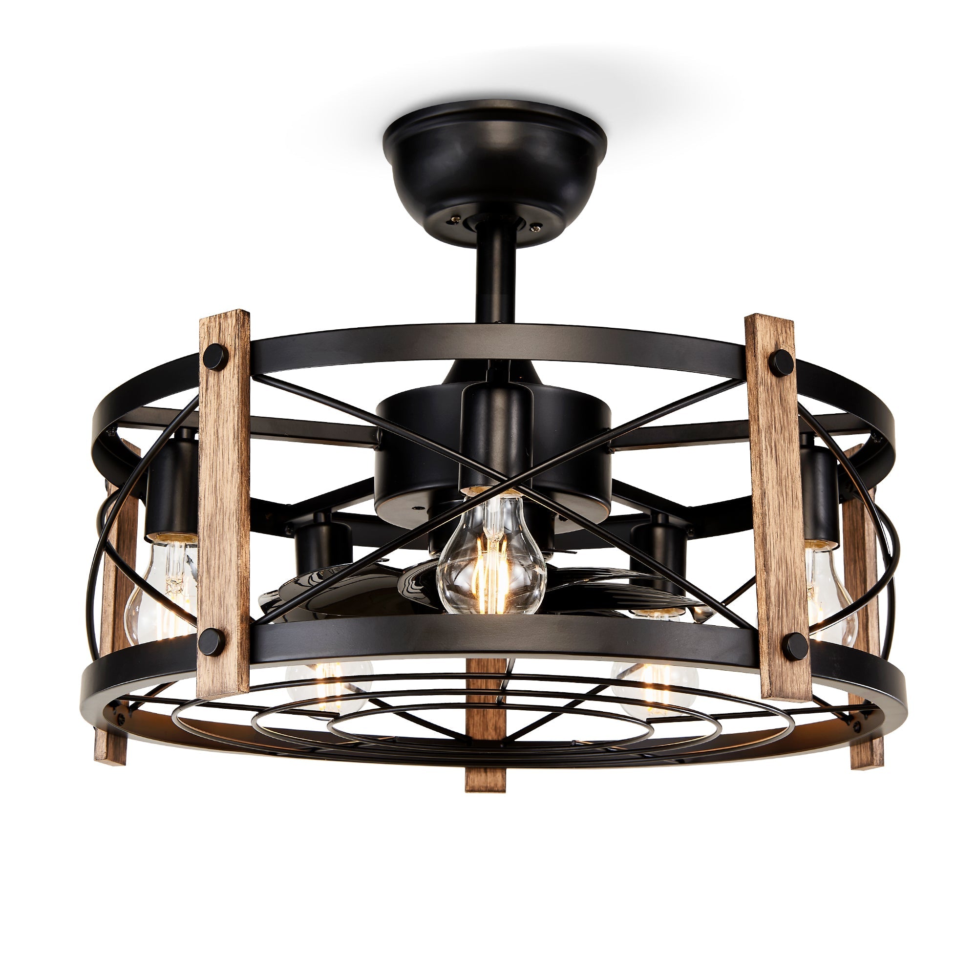 20'' Cage Ceiling Fan With Remote Control by HouseOfZazla