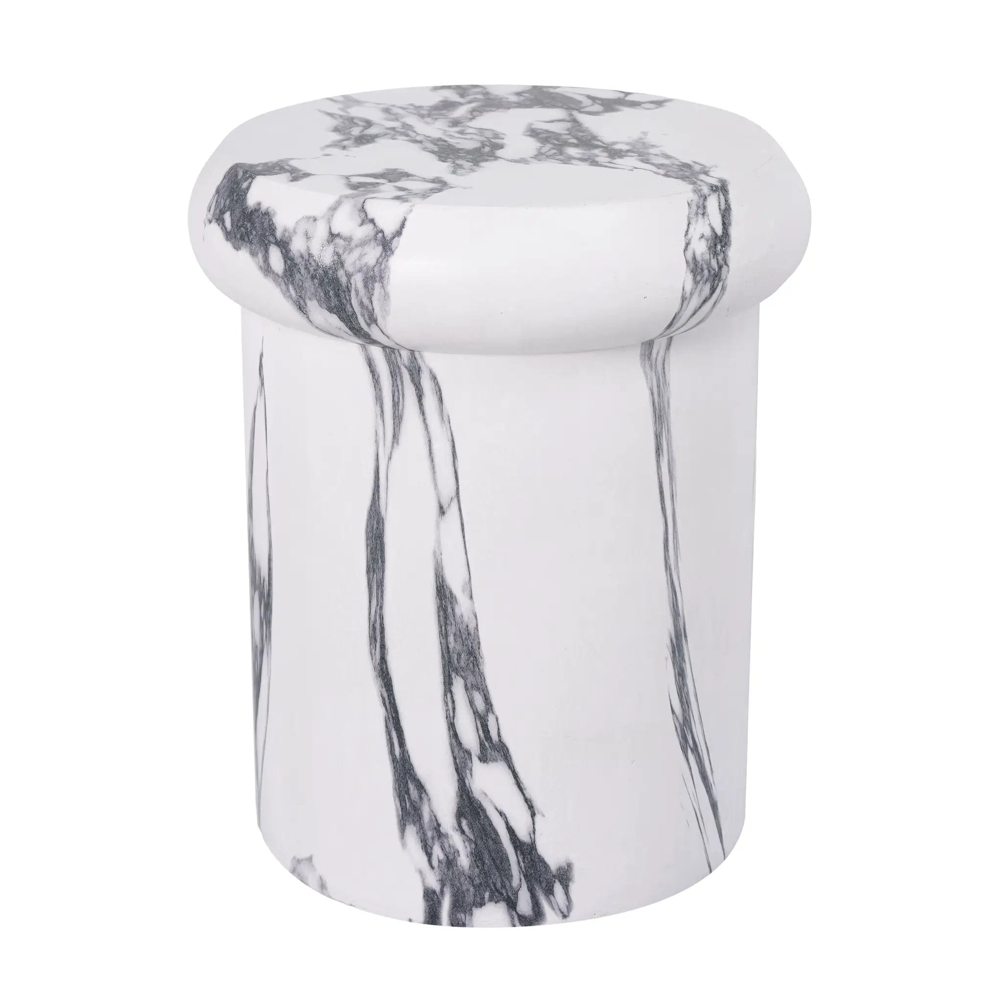 18.11"H Sculptural MGO Side Table by HouseOfZazla