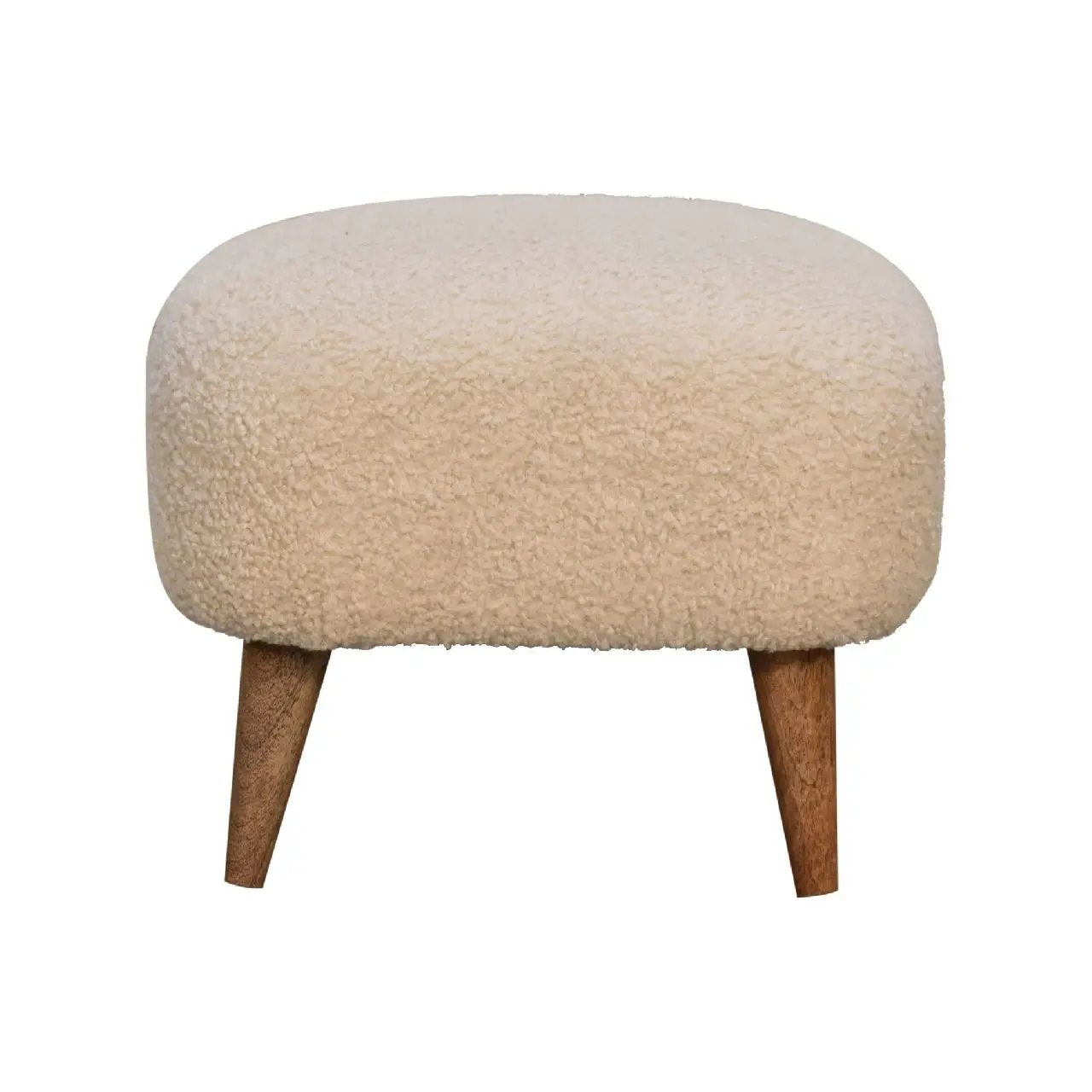 Square Footstool - Cream by HouseOfZazla