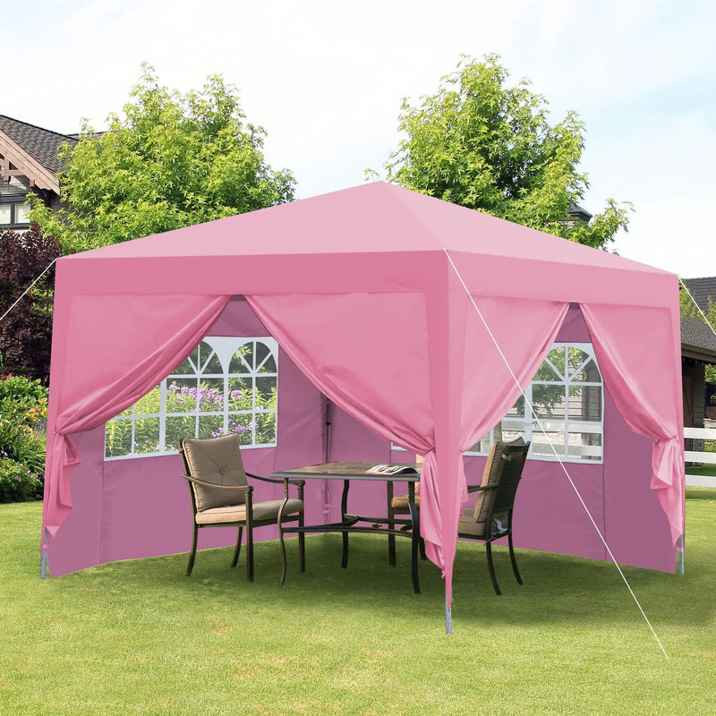 Outdoor 10x10 Ft Pop Up Gazebo Canopy Tent with Removable Sidewalls by HouseOfZazla