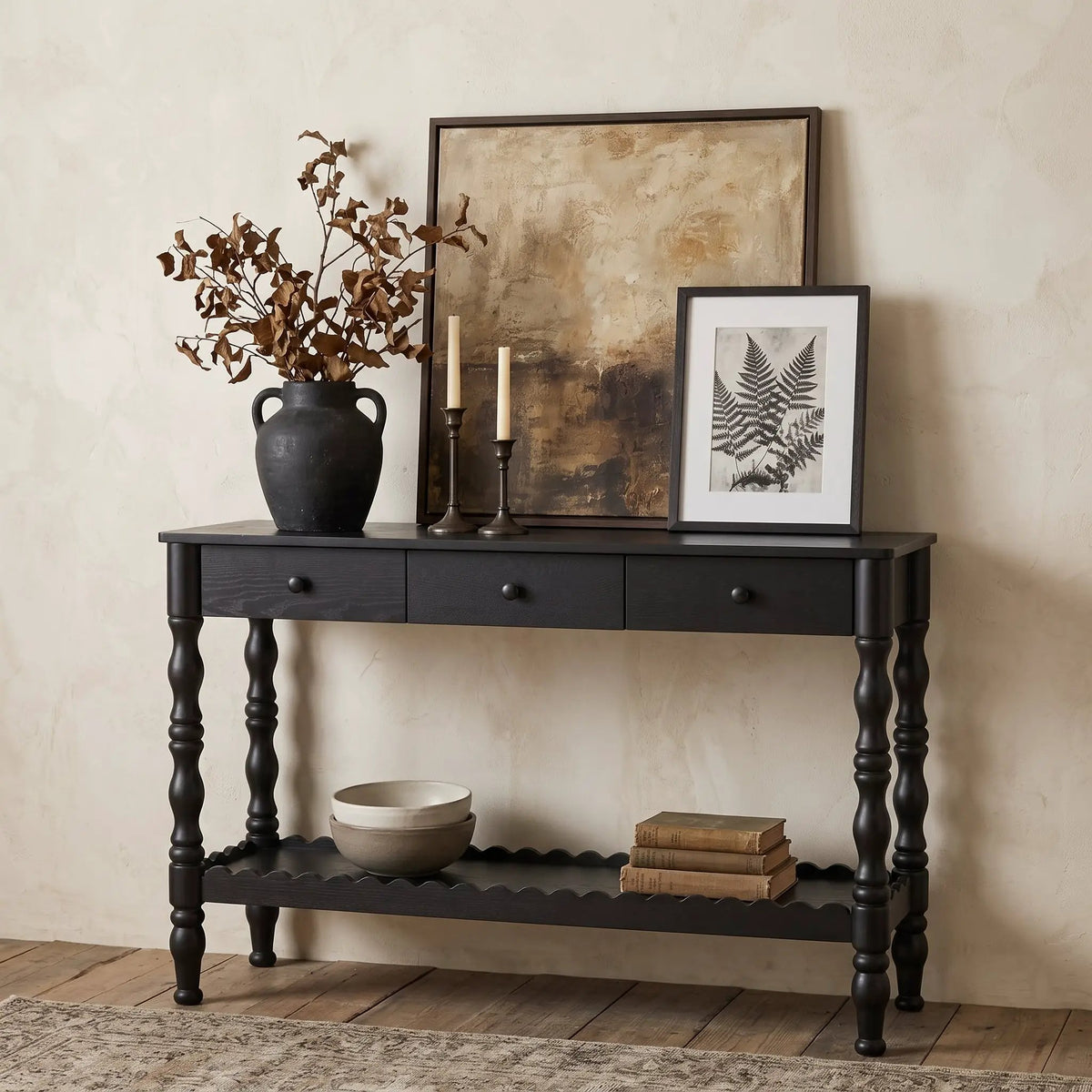 47.2'' Solid Wood Console Table for Entryway by HouseOfZazla