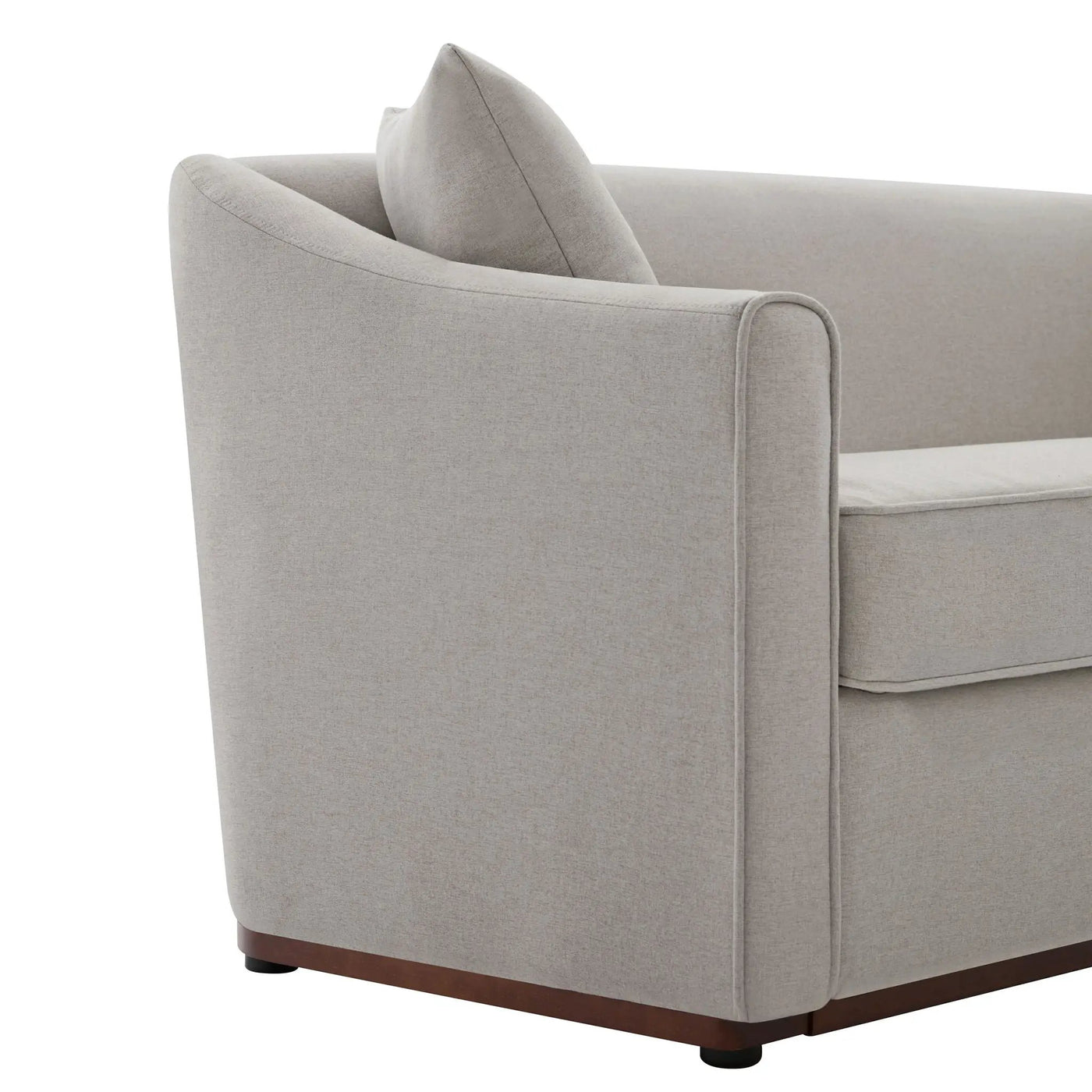 3 Seater Sofa With Wrap Around Armrests And Throw Pillows by HouseOfZazla