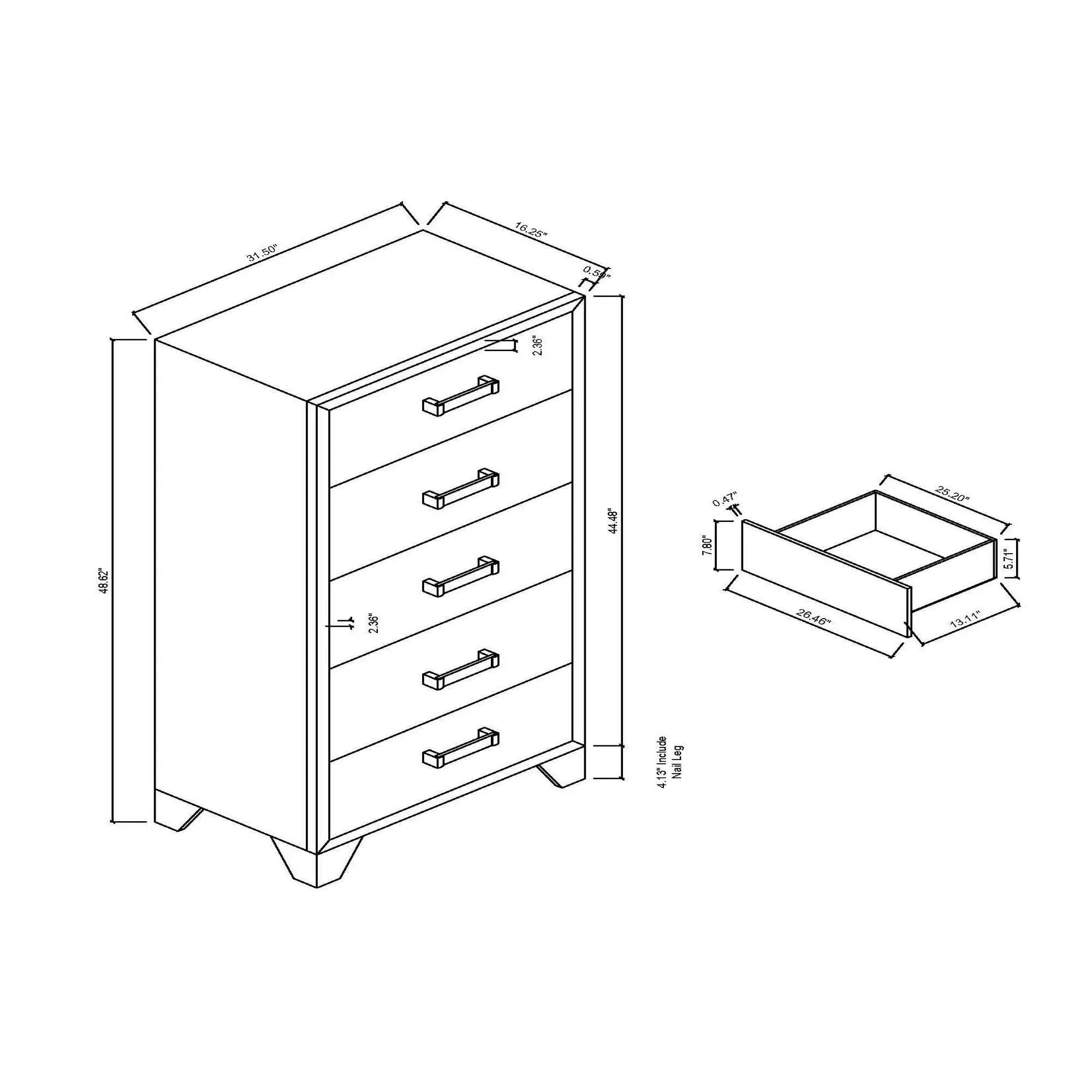 Omoda - Chest - White by Unique Piece Furniture