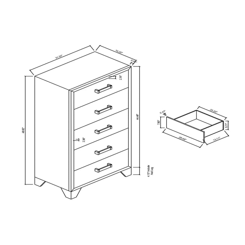 Omoda - Chest - White by Unique Piece Furniture