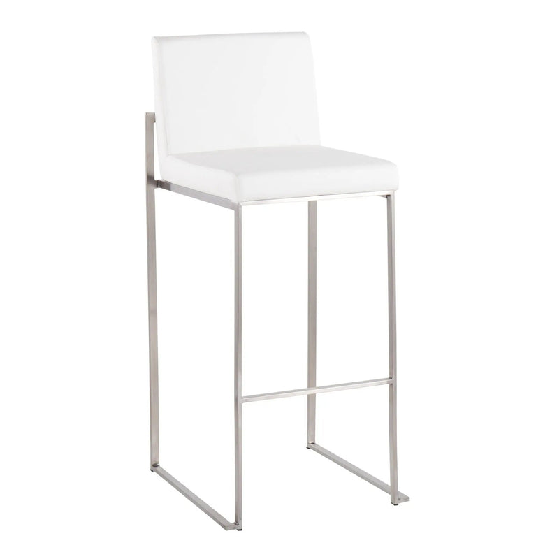 Fuji - Contemporary And Modern Elegance High Back Barstool by HouseOfZazla