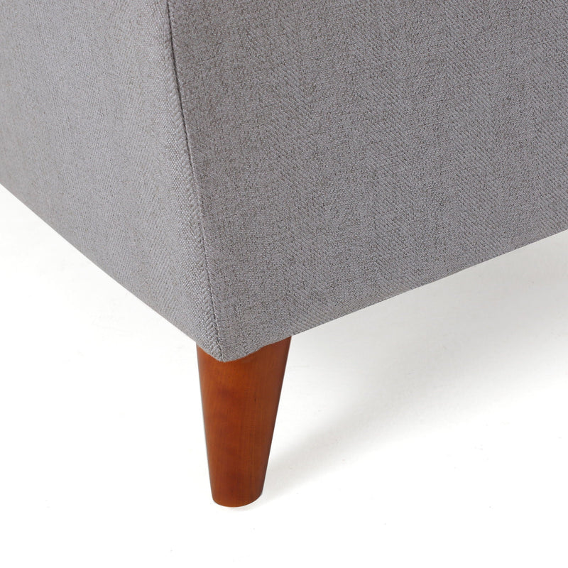 Kinetics Upholstered Storage Ottoman With Lift-Top And Button Tufted Seat - Light Gray by HouseOfZazla