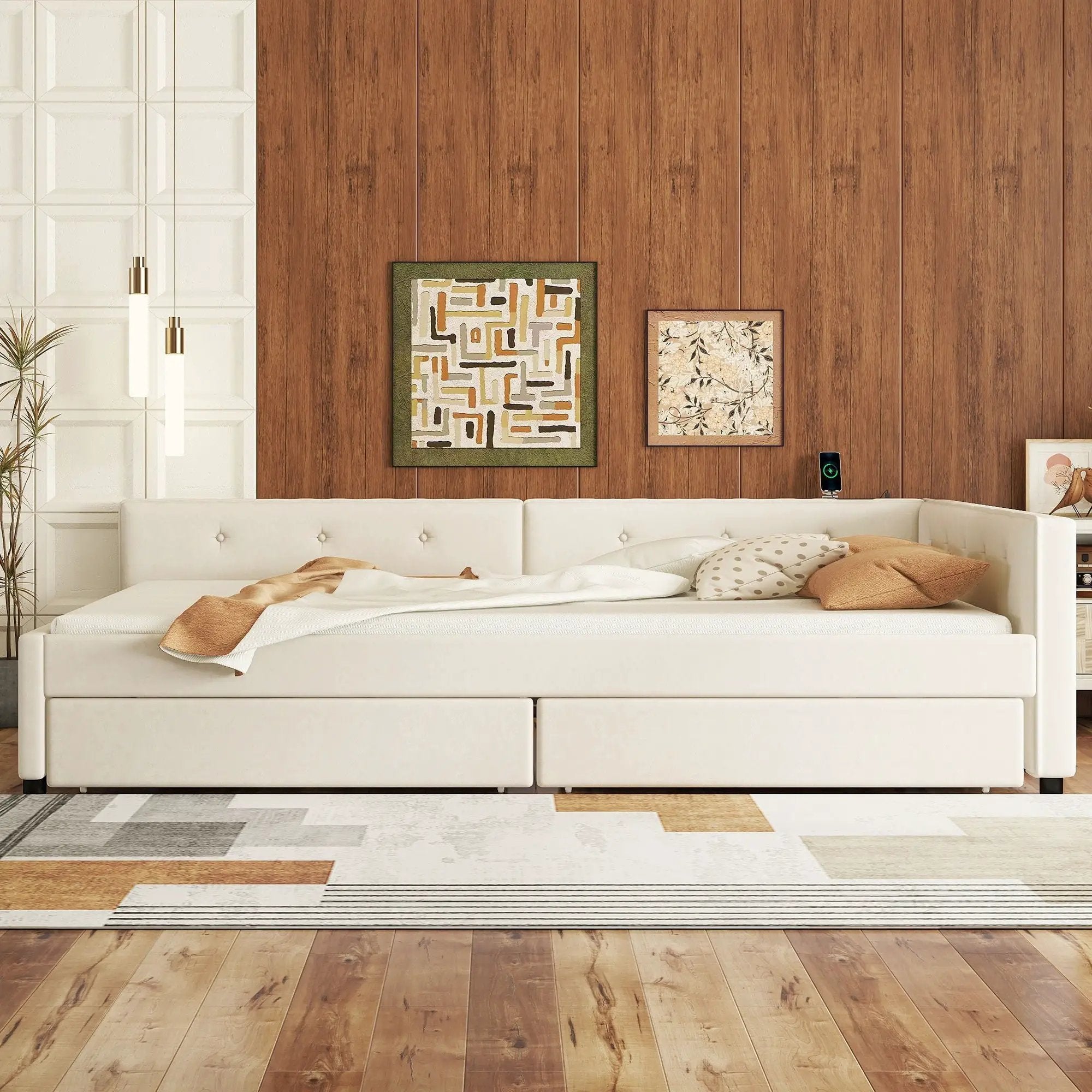 Platform Bed With USB Ports by Unique Piece Furniture